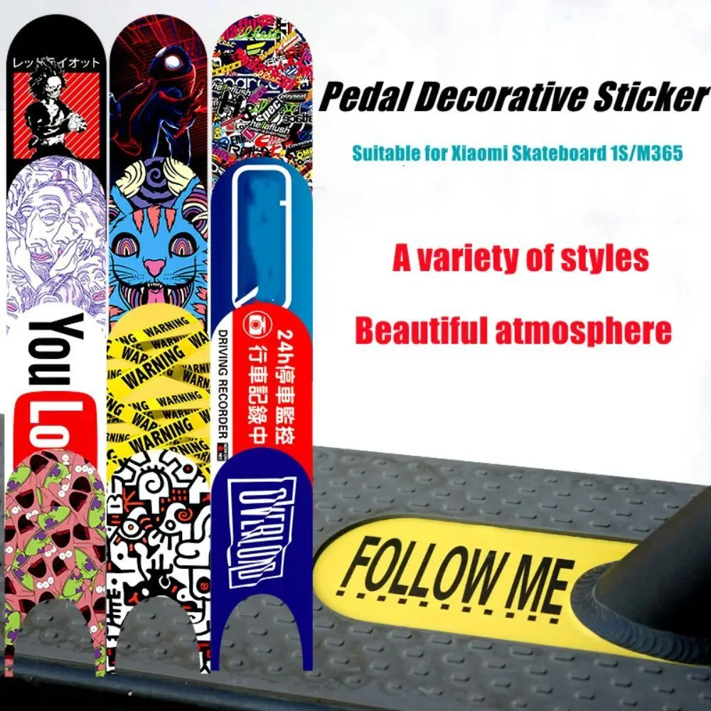 Pegatina personalizada para patinete, almohadilla impermeable de PVC, protector solar, modificación de Pedal, almohadilla mate para M365/1S - imagen 2