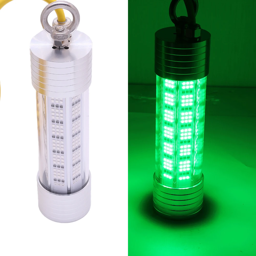 Luz Subacuática 200W 12V Pesca - Cable 10m Verde Blanco - imagen 5