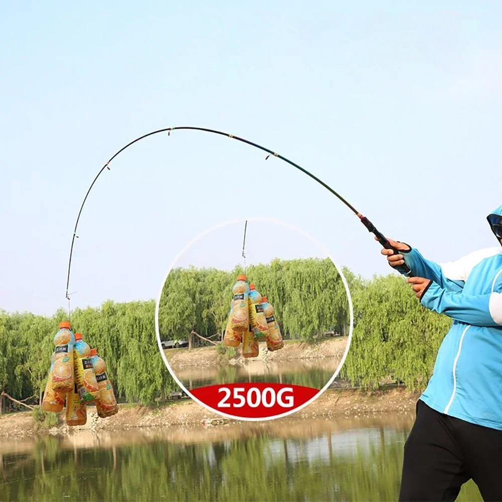 Caña de pescar con señuelo de carbono ultraligera, 1,65/1,8 m, acción M, Spin/Casting, línea de poste de Jigging, peso de 8-15lb para aparejos de pesca de Lucio - imagen 5