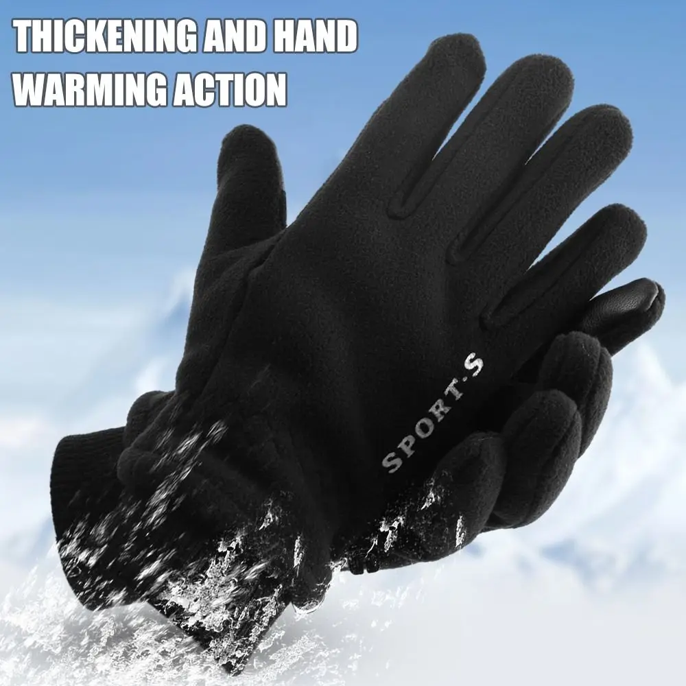 Guantes de invierno para pantalla táctil, manoplas cálidas a prueba de viento, antideslizantes para motociclista, Unisex, resistentes al frío, esquí, ciclismo - imagen 2