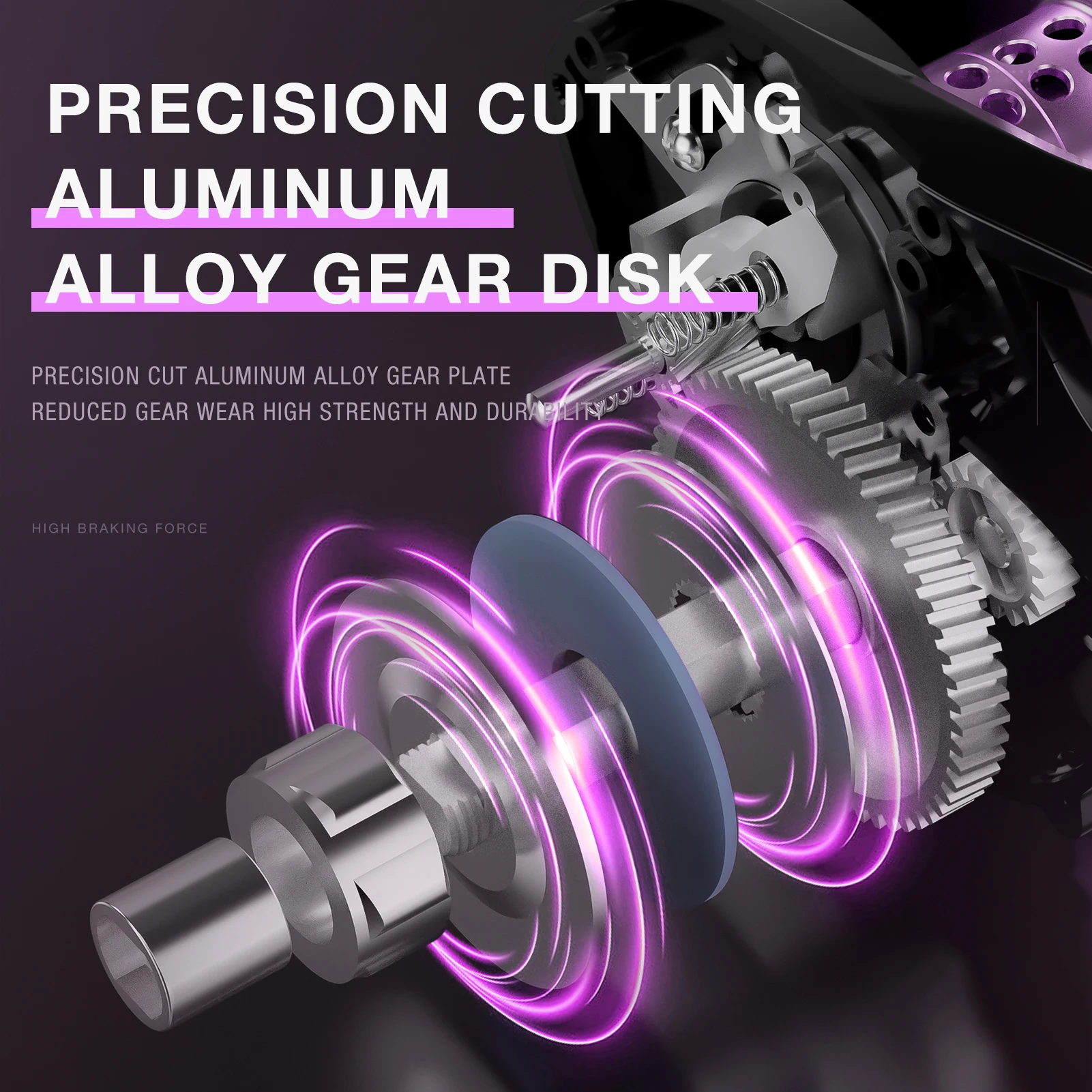 Carrete de pesca Lightning TP Baitcaster, relación de engranaje 7,2: 1, 22 libras, 3 + 1BB, para pesca en agua dulce y salada - imagen 3