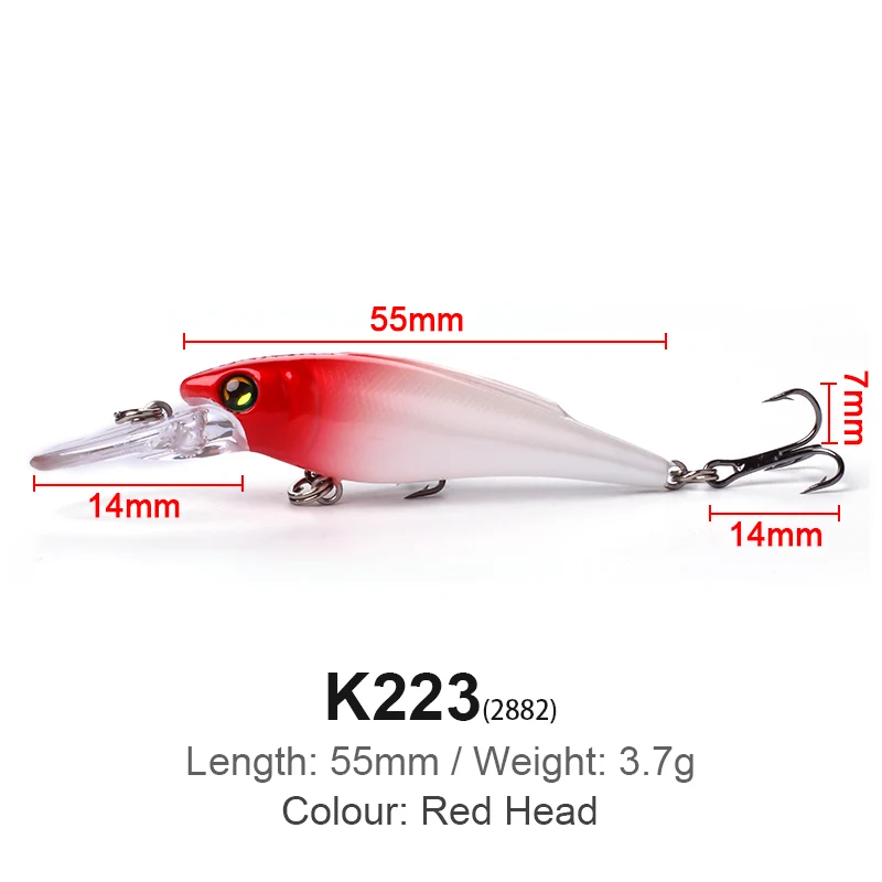 Cebo duro Artificial Mino personalizado, señuelo de arrastre de agua salada, adecuado para pesca en río y mar, alta calidad - imagen 5