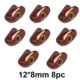 12mm 8mm 8pc M-brown