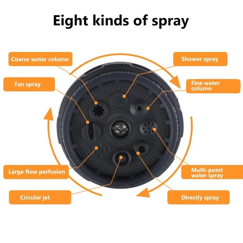 Boquilla de manguera y coche de presión de alta potencia, pistola rociadora de agua, manguera de jardín ajustable, pistola de agua para lavado de coches, limpiador de lavado de jardín - imagen 5