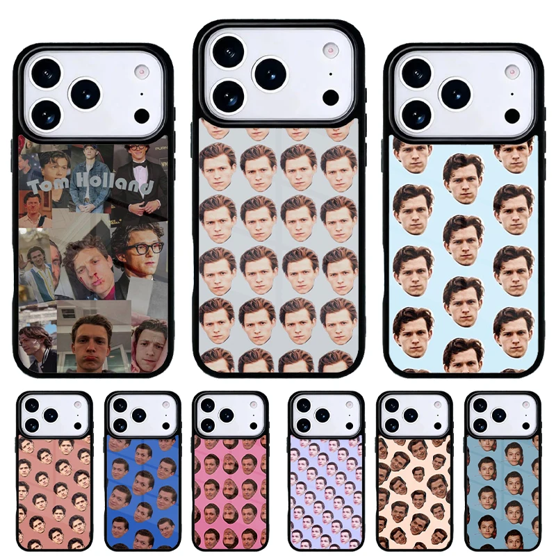 Tom Holland Funda iPhone compatible con 11–17 Pro Max, trasera