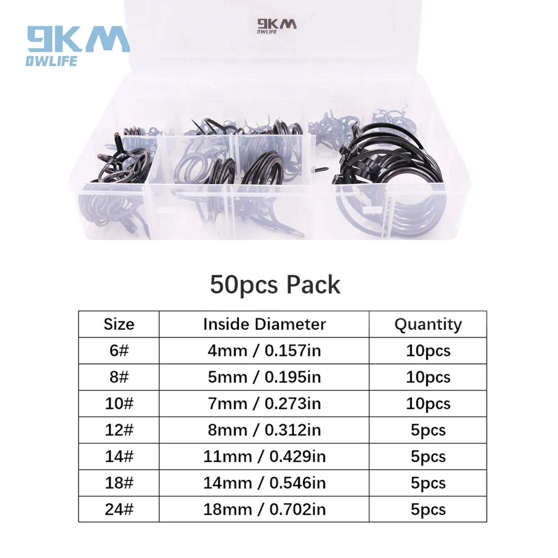 Black 50Pcs with Box