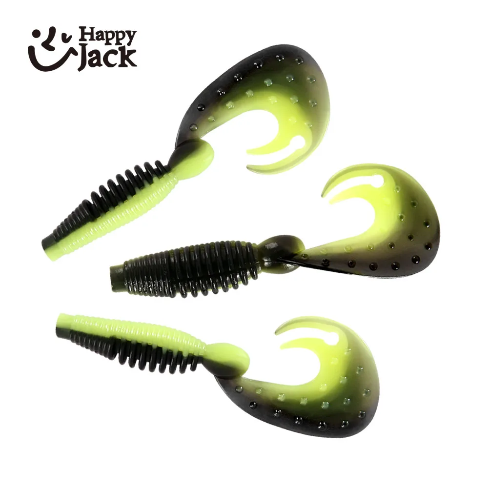 Señuelos rizados HappyJack para lubina – 5,5 cm artificiales