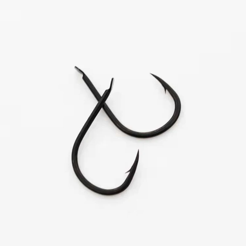Ganchos japoneses Gamakatsu, anzuelos negros con púas, ISEAMA, de acero al carbono, súper usable, afilados, anticorrosión, para carpa Hoo - imagen 4