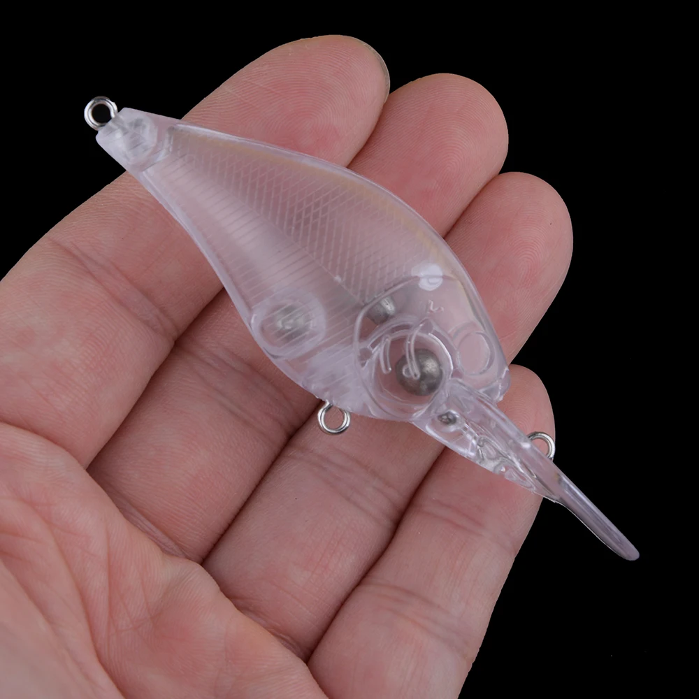 Chan'sHuang 20 piezas cebo en blanco sin pintar 10g/85mm sonajero flotante Crankbait DIY hecho a mano aparejos de señuelo de pesca Artificial - imagen 5