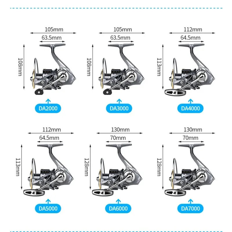 Mavllos DA 4000 Carrete giratorio ultraligero para surfcasting - imagen 3