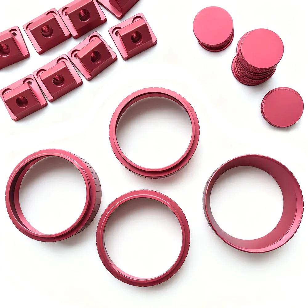 Jig Heads de aluminio rojo anodizado – Mecanizado CNC de precisión - imagen 3