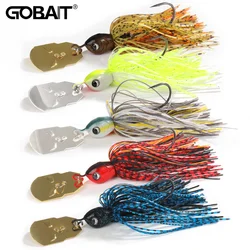 Señuelo Chatterbait 16-19g hoja oscilante faldas silicona giratorio