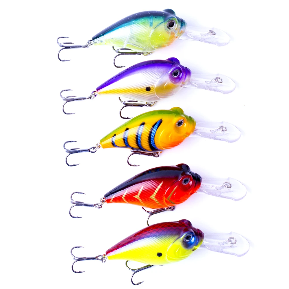 CCLTBA-Señuelos de Pesca Crankbait de aguas profundas, señuelos flotantes, sonajero, señuelo de lubina, aparejos de pesca, 9cm, 16g - imagen 5