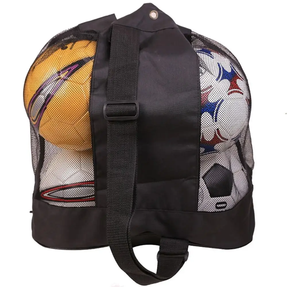Bolsa de almacenamiento de bolas de gran capacidad, bolso de hombro grande de malla gruesa, bolsa de equipo deportivo de tela Oxford, 1 Uds. - imagen 4