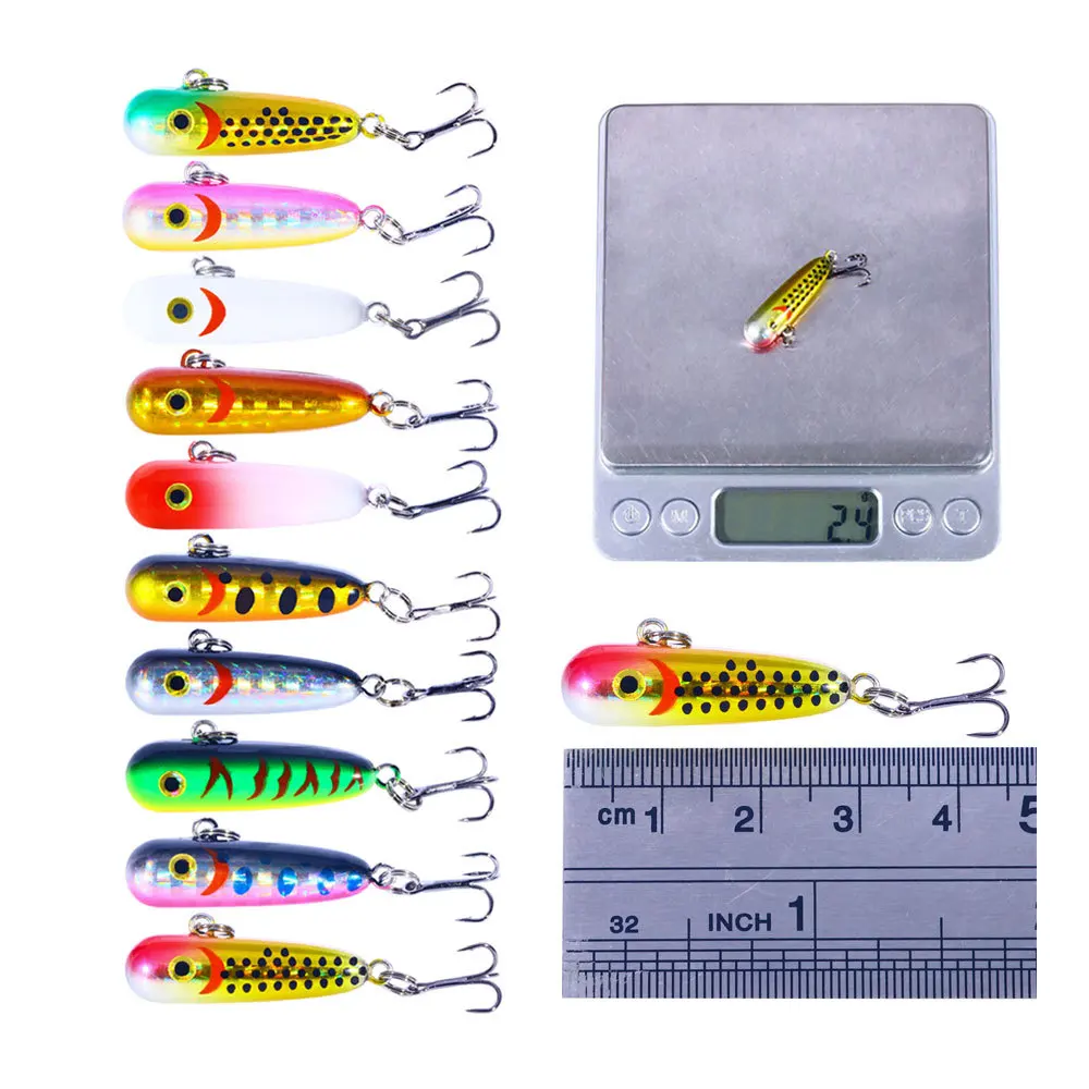 Mini Señuelos de pesca con lápiz que se hunden, 30mm, 2,4g, Wobbler de agua salada, cebo Artificial para lubina, trucha, equipo de pesca Swimbait de plástico - imagen 5