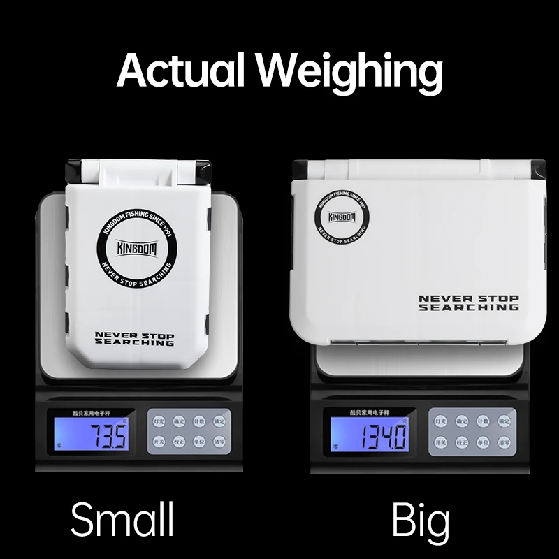 Caja de almacenamiento KINGDOM 2002C/A, accesorios de equipo de pesca, subcaja impermeable, suministro de anzuelos de pesca, caja de almacenamiento de herramientas, caja de aparejos de pesca - imagen 4