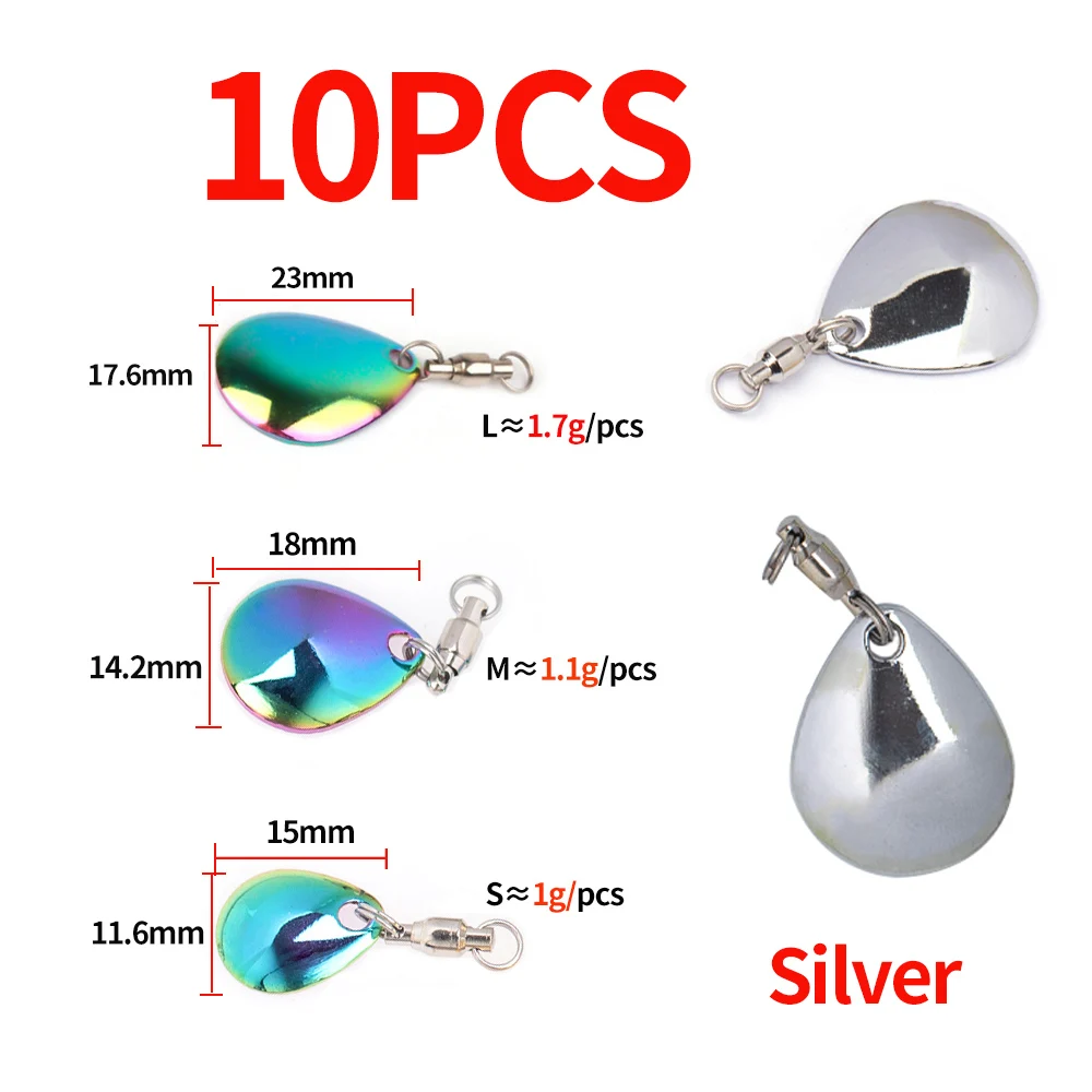 10PCS B  Silver