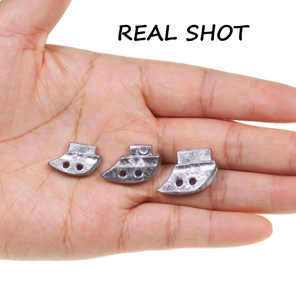 Ellllv 20 piezas 2,5 #   3.0 #   3.5 #   Señuelo con plantilla de calamar, peso/chumbada, peso artesanal para cebo de camarones de madera, aparejos de accesorios de pesca - imagen 5