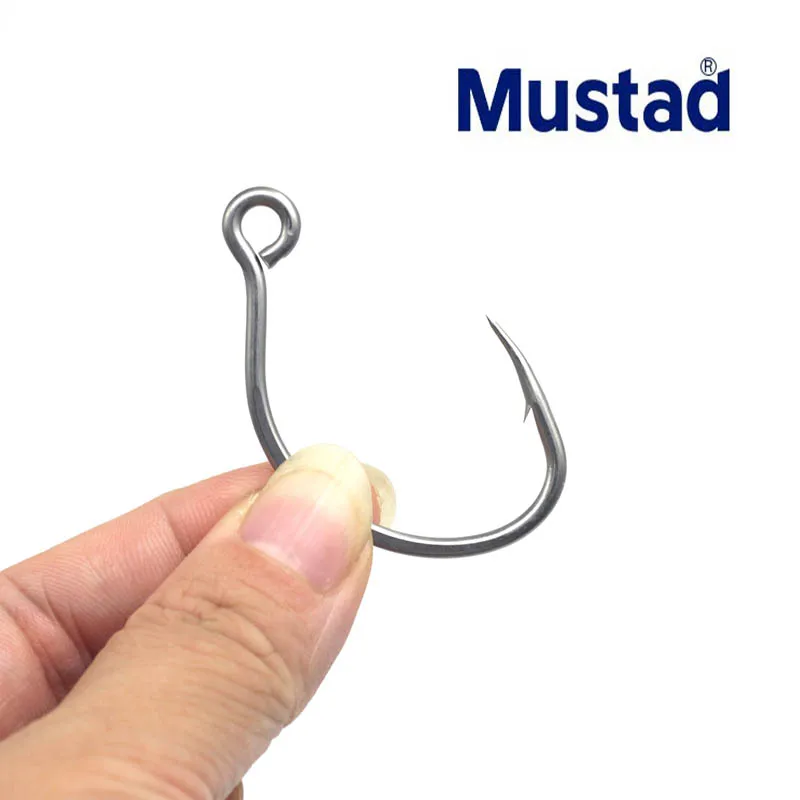 Mustad-anzuelo de pesca con agujero, 10850AP-TS, pesca en el mar - imagen 4