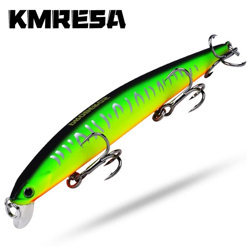 Señuelo de pesca de pececillo hundido, 12,5 cm, 16g, Crankbait láser, cebo Artificial duro, señuelos de peces falsos grandes de plástico, cebo de pesca de mar