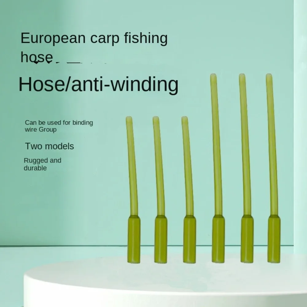 Funda de goma para pesca de carpa, antienredos, fácil de operar, tubo de aparejo de helicóptero, protección duradera para sedal, equipo de pesca con caña - imagen 3