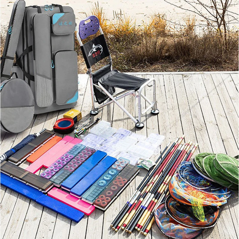 Lona impermeable engrosada de PVC, bolsa de caña de pescar con mosca, mochila de pesca seca, 30l - imagen 2