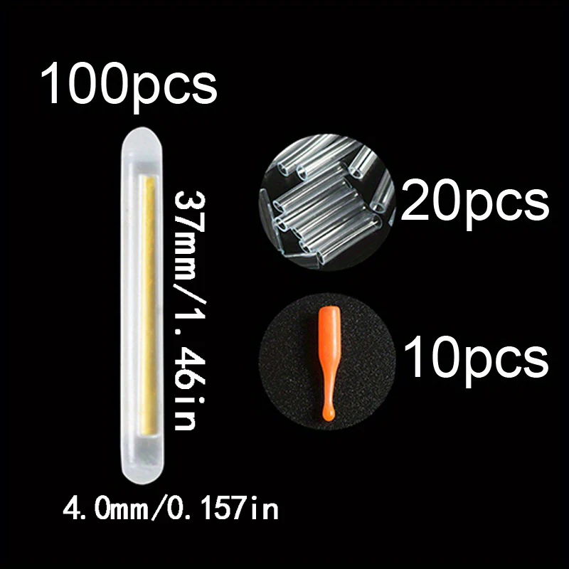 Palo de pesca nocturna, caña fluorescente brillante, suministros de aparejos de pesca, caña emisora de luz flotante completa, deriva de peces - imagen 3