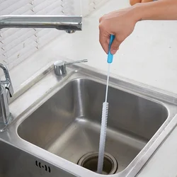 Cepillo flexible desbloqueador de drenaje para fregadero y desagües