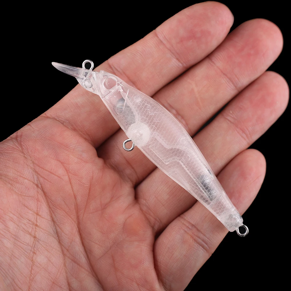 Chan'sHuang-cebo en blanco sin pintar, 20 piezas, 9cm, 7g, sonajeros, flotante, pececillo de buzo poco profundo, aparejos de pesca artificiales hechos a mano - imagen 4