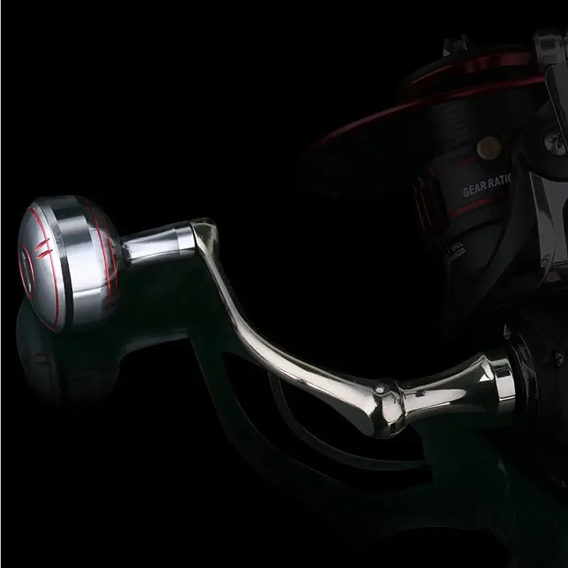 Carrete de pesca DEUKIO, brazo basculante de repuesto, aleación de aluminio, superficie lisa, mango de carrete de pesca, agarre de bola para accesorios de pesca - imagen 4