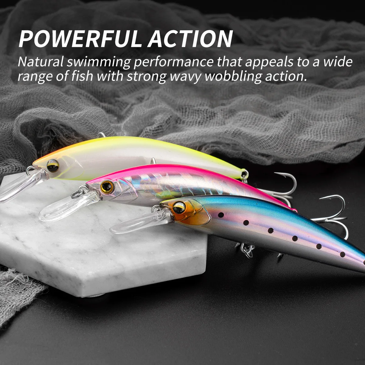 Testar-cebo de pececillo hundido, 90mm, 30g, Wobbles de fundición larga, Swimbait para Pesca en el mar, adecuado para Pesca de lubina - imagen 4