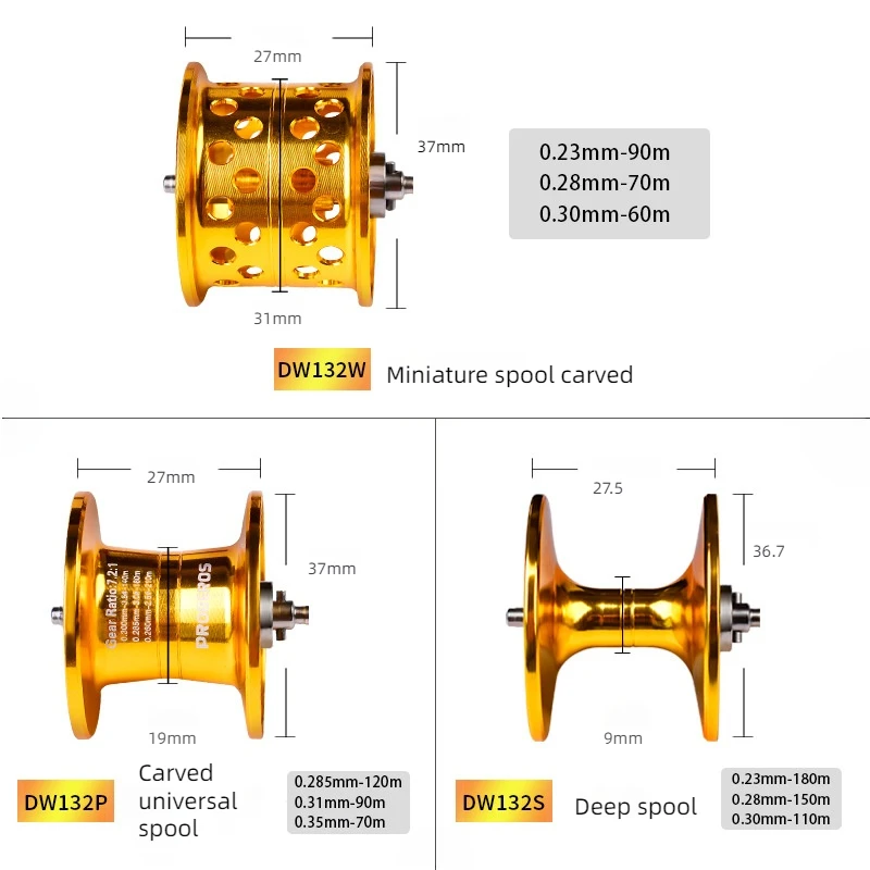 Descubra el carrete de pesca perfecto para su próxima aventura con carrete en miniatura DW132W tallado