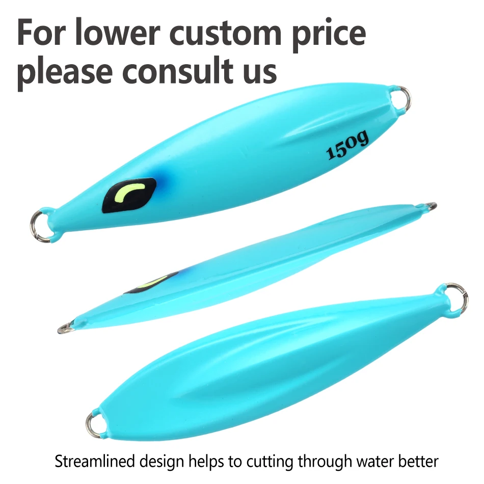 MOOKZZ-señuelo de pesca Jigging lento, nuevo señuelo de Metal de 40g, 60g, 80g, 100g, 130g, 150g, 200g, 250g - imagen 3