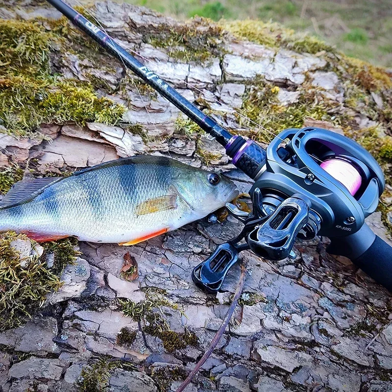 TSURINOYA-carrete de pesca ultraligero, 153g, 6,1g, carrete poco profundo, cebo, Lobo oscuro, 50S, 7,1: 1, carrete de fundición para trucha Ajing