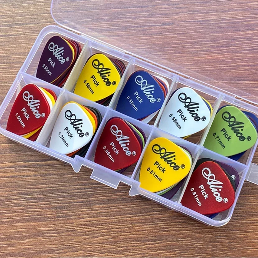 Juego de púas para guitarra eléctrica, accesorios para guitarra acústica con grosor de 0,58/0,71/0,81/0,96/1,20/1,50/mm, 20-50 unids/set - imagen 4