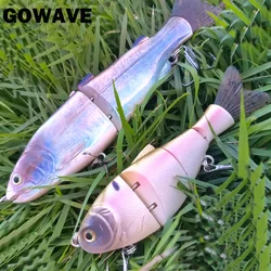 Señuelo de natación multiarticulado realista con cebo deslizante de gran tamaño 6 #   Anzuelo 18,6 cm 65g Pike Muskie Walleye Bass Fish señuelo cebo de pesca de mar
