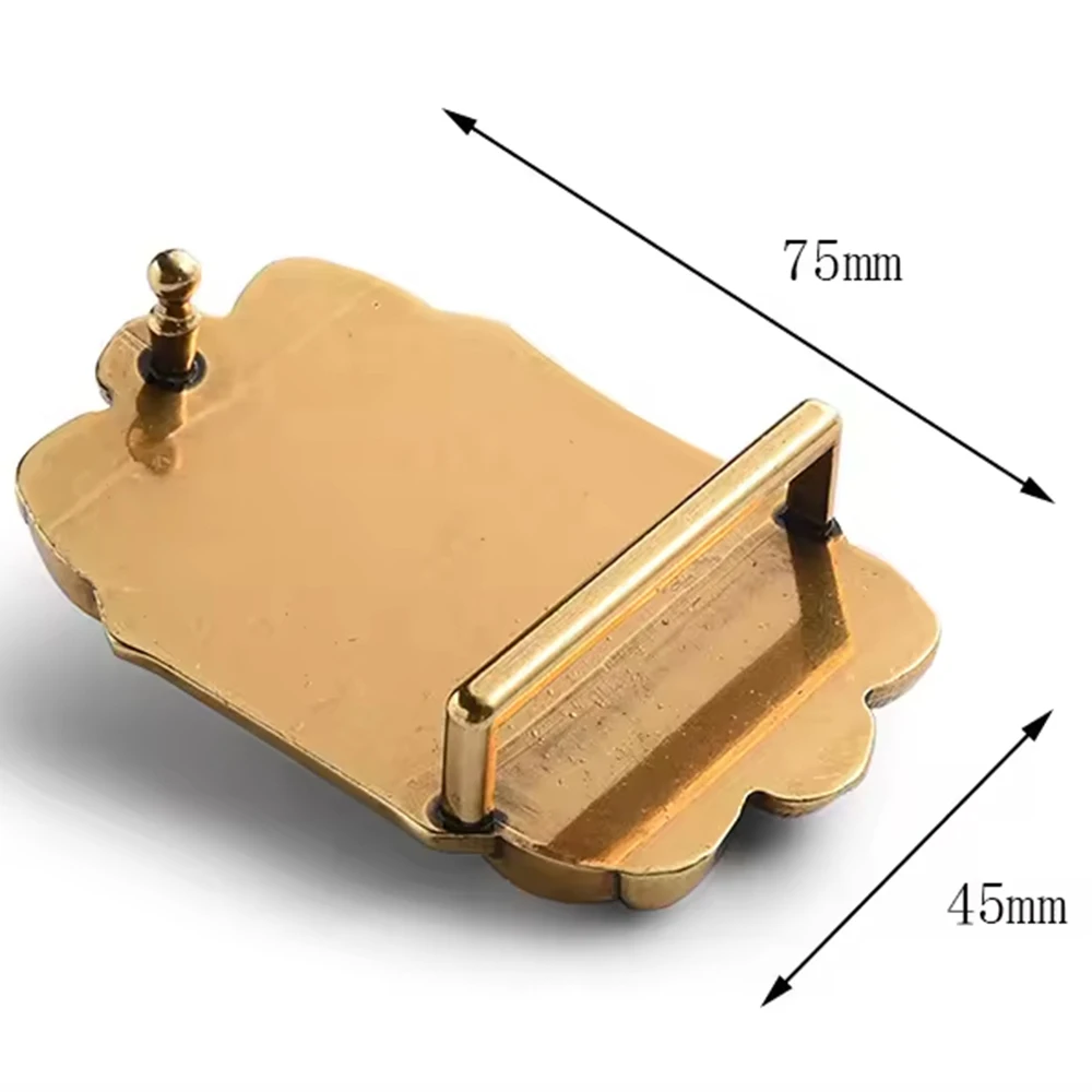 Hebilla de Cinturón Dragón en Latón Antiguo – Grabado CNC a presión - imagen 5