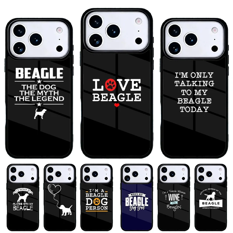 Funda iPhone Cachorro Beagle – Carcasa Trasera para Modelos Pro Max