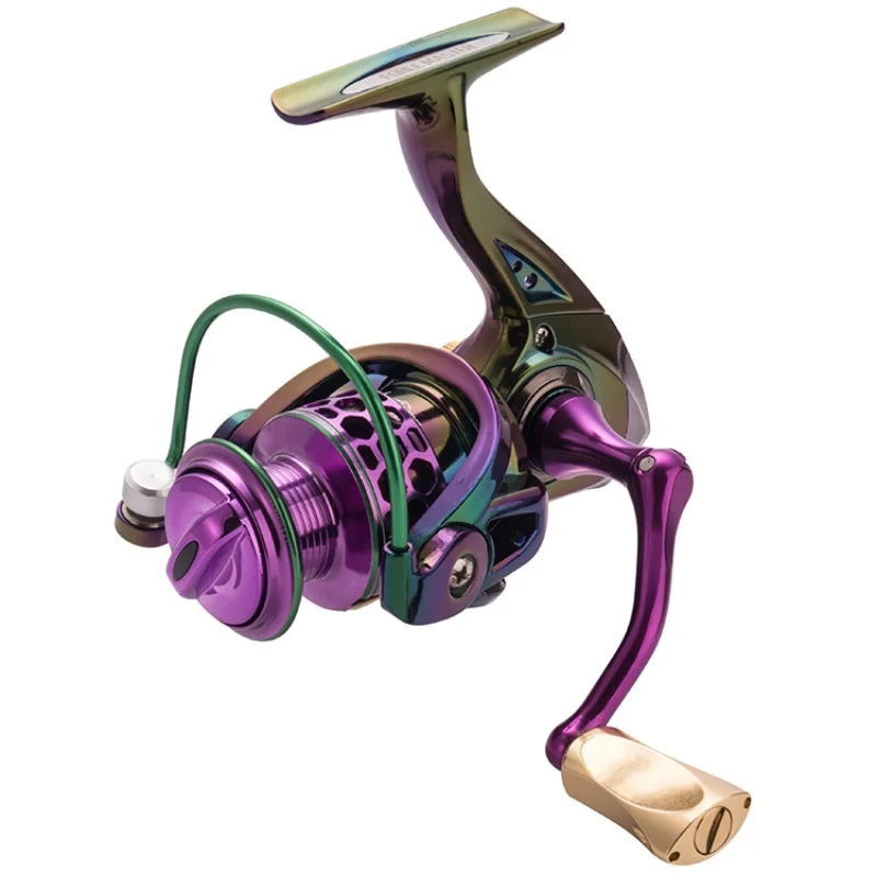 LIZARD carrete giratorio colorido carrete de aleación manija de tienda perilla lagarto 1000-6000 serie 9 + 1 rodamiento, perilla diferente de arrastre de 8kg - imagen 3