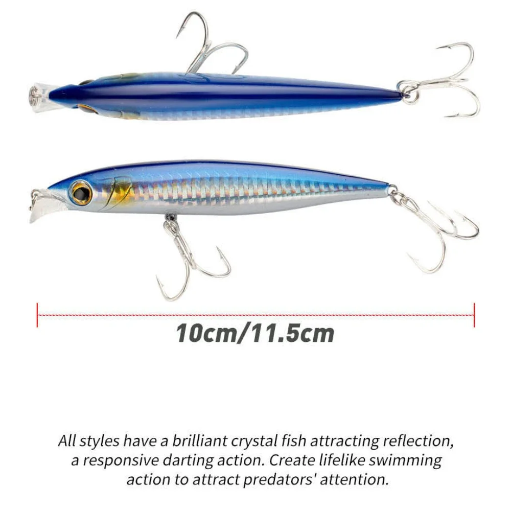 Señuelos de pesca de pececillo de hundimiento pesado, 31G, 41G, cebo duro Artificial de fundición larga, Wobblers de lubina para trucha de agua salada, 1 ud. - imagen 5