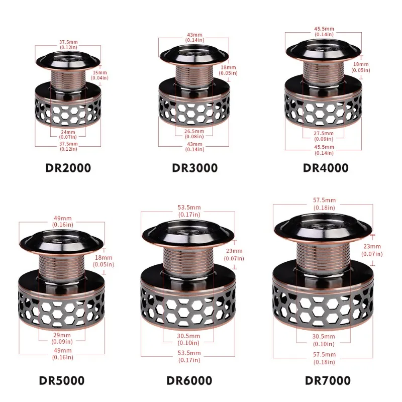 Carrete de pesca DR Full Metal Line Cup, ruedas giratorias LUYA, carretes de varilla de mar, rueda giratoria de descarga frontal 3BB 5-10kg, potencia de tracción - imagen 5