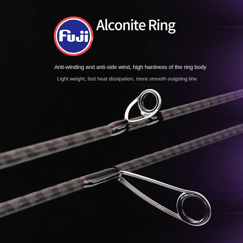 Full Fuji A Guide Super Soft Trout Fishing Rod Ultralight Spinning Casting Lure Pole 1.37m1.51m1.68m1.83m 2 Seciton Lure 1-8g - imagen 3