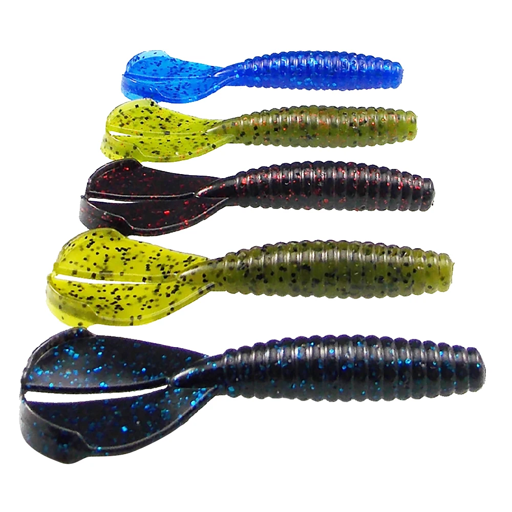 KESFISHING-Señuelos de plástico con cola doble, 90mm, 6,4g, cebos artificiales de silicona suave, Leurre souple, accesorios de pesca - imagen 2