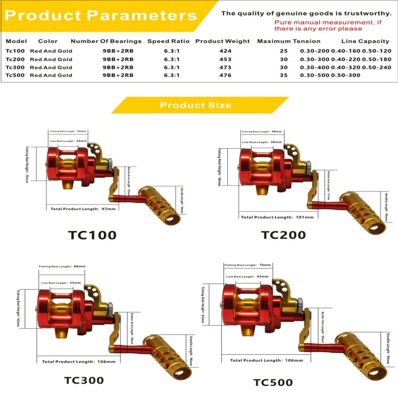 Carrete de pesca giratorio, aleación de aluminio, ligero, portátil, carrete de mano, equipo de pesca compacto para agua dulce y salada - imagen 5