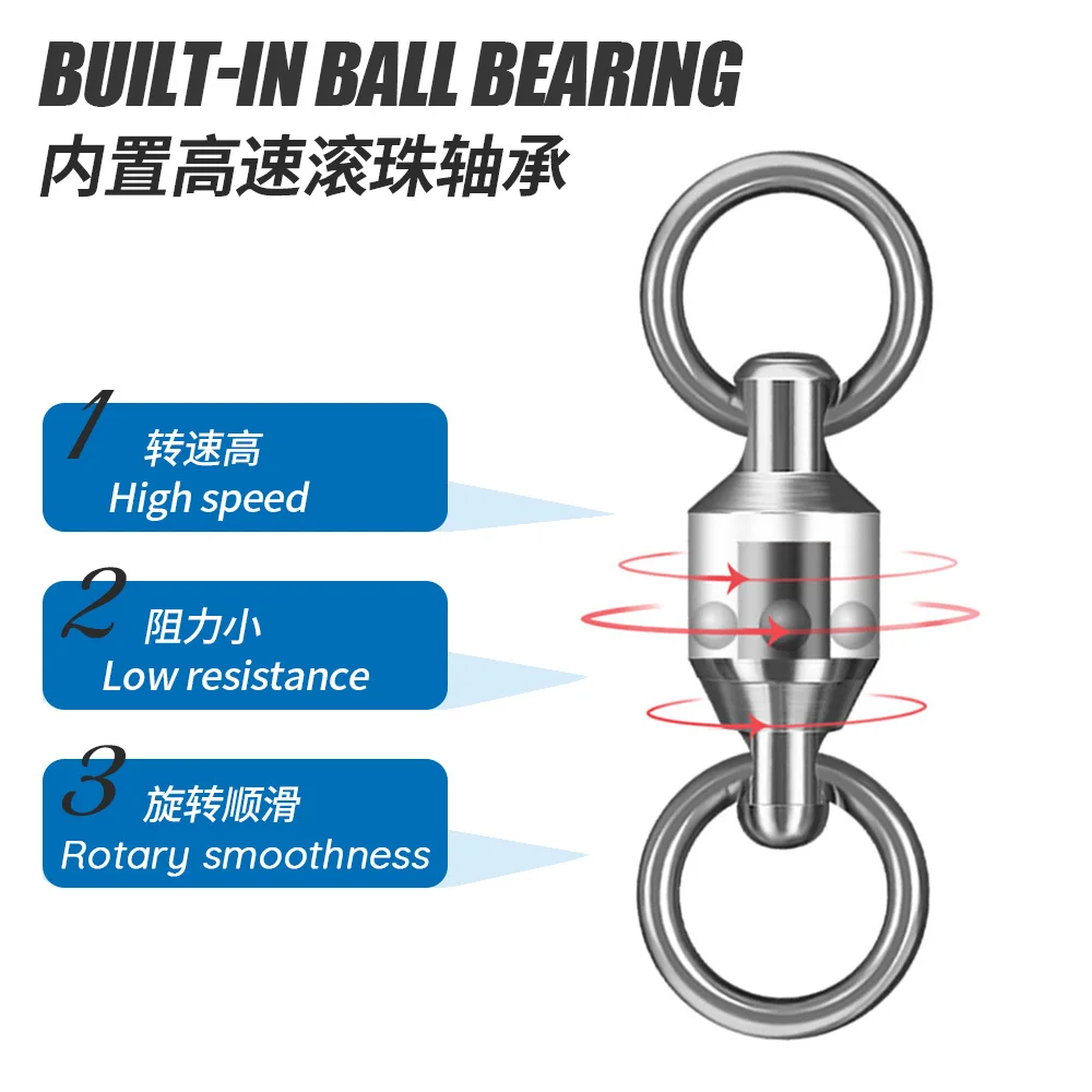JIGGINGPRO rodamiento de bolas giratorios para accesorios de pesca artículos de pesca BB giratorio pesca en el mar - imagen 4