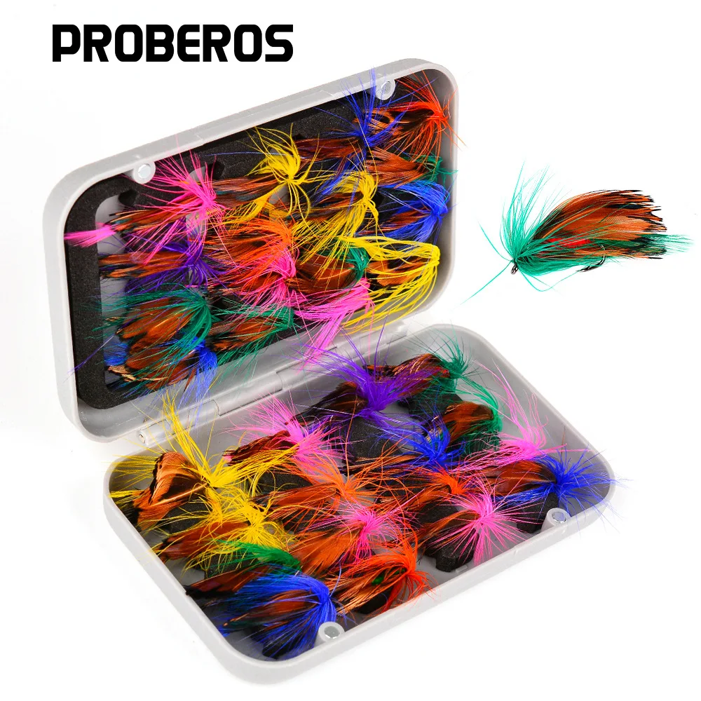 Kit de moscas para pesca con mosca, cebo Artificial, ninfa, Scud, mosca, gusano, trucha, moscas de pesca, insecto, señuelo de pesca, paquete de 32 Uds. - imagen 2