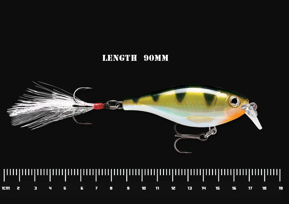 Señuelos de Pesca de pececillos, cebo duro Artificial, Crankbait, Wobblers, ojos 3D, Lucio, carpa, aparejos de pesca, 8,5mm, 12,3g, 1 unidad - imagen 4