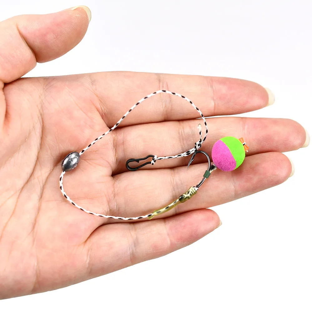 24 unids/caja cebo flotante para carpa, cebo de pesca Boilie emergente con bola de pesca de carpa europea, juego de cables, ganchos, aparejos de pesca de carpa - imagen 5