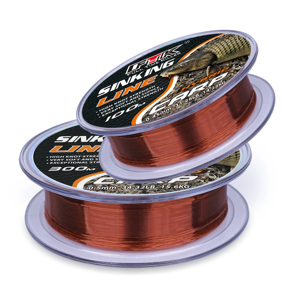 FTK New 100M Red Fishing Line Fluorocarbon Coating Nylon Line 4.136LB-34.32LB Sink Line Carp Fishing Line - imagen 5