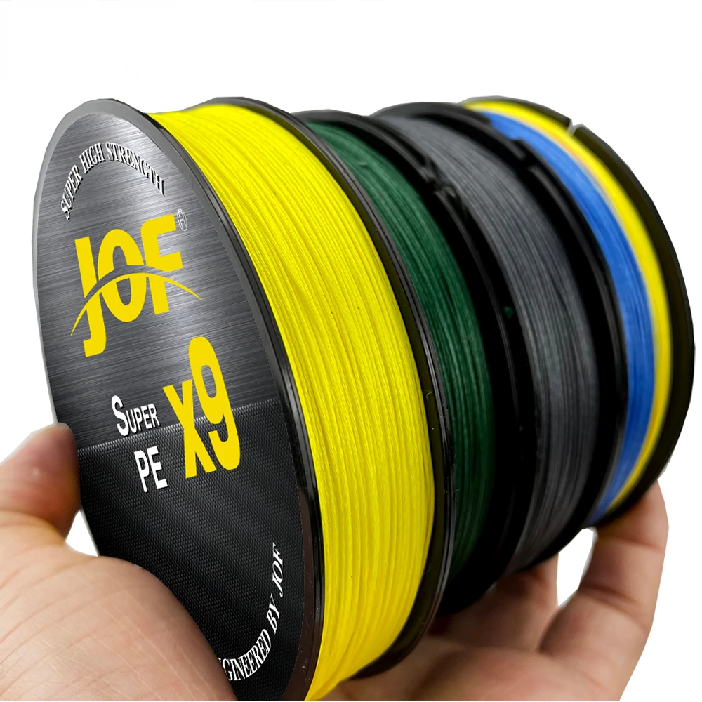 Línea de pesca de PE X9, 100M, 300M, 500M, 9 hebras, tecnología de espiral inversa, cables trenzados multifilamento, líneas de carpa con mosca fuerte, 20-100LB - imagen 4